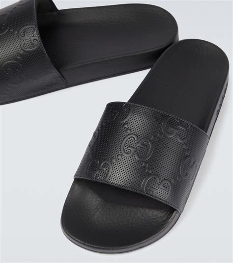 all black womens gucci slides|Gucci slides nordstrom.